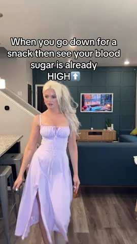 Occasionally I give it time to go down first. 😏 Dress on TikTok Shop 🤍 #lifewithtype1diabetes #diabetichumor #t1d #type1diabetes #bloodsugar 