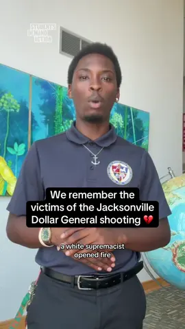 White supremacy is inherently violent, but America’s lax gun laws make it deadly. Black Americans should never have to fear being shot because of the color of their skin. In honor of the victims’ loved ones, survivors, and the entire Jacksonville community impacted by this horrific shooting, we fight to #DisarmHate. #Jacksonville #Florida #EndGunViolence #StudentsDemandAction 