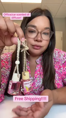 Check out these scented oil diffusers! The pink coconut smells soooo good! #pinkcoconut #office #cardiffuser #freeshipping #airfreshener 
