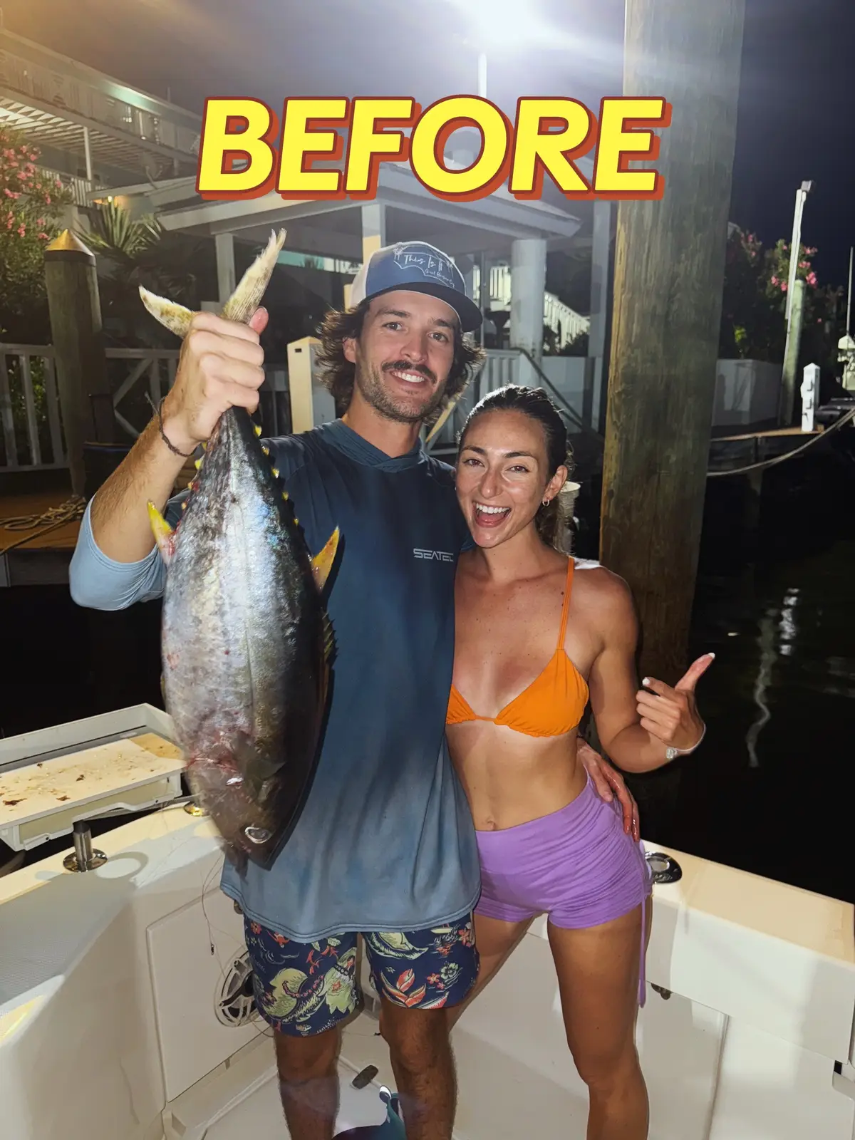 Girls who fish !!!! #tunafishing #freshcatch #catchandcook #sashimi #fishermanaesthetic