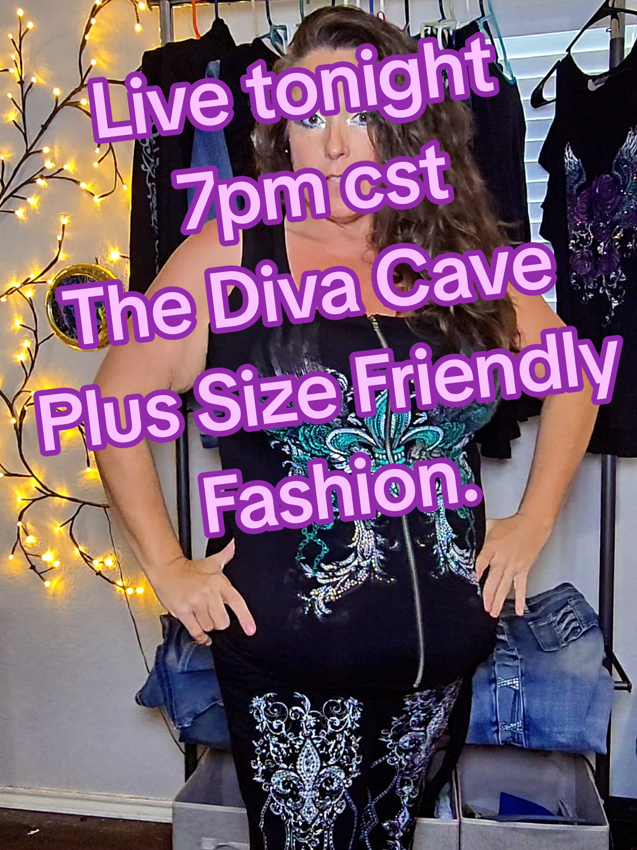 @The Diva Cave LLC  7pm cst live with the Diva Cave plus size friendly fashion. #TheDivaCave #PlusSizeFashion #tiktokshoplabordaysale #freeshipping #plussize 