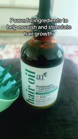 Rosemary Castor Hair Oil is enriched with castor oil, which contains Omega-9 fatty acids which can help nourish and stimulate hair growth 🥰  #haircare #hairgrowth #hairoil #rosemaryoil #castoroil 