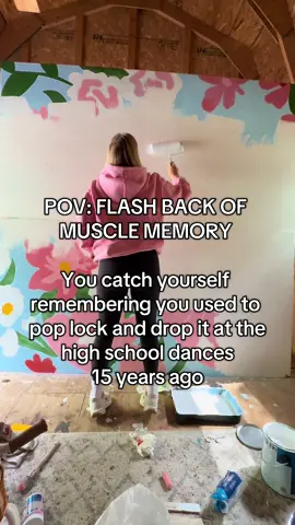 Millennial memories haha while painting a mural I caught myself remembering where I came from haha #poplickanddropit #milennials 