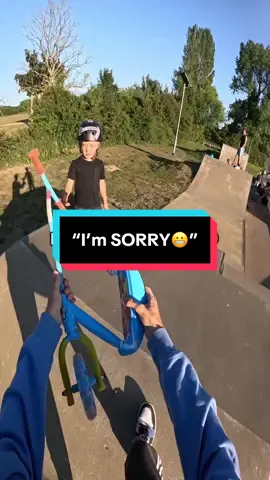 i RUINED his scooter😢#scooter #fail #po 