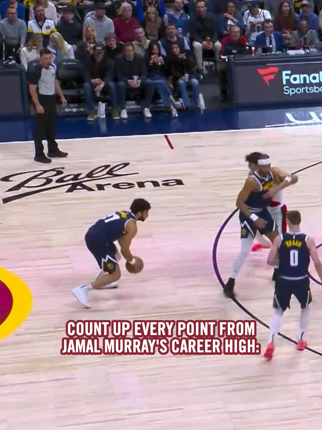 Played like a man possessed #jamalmurray  #NBA #basketball