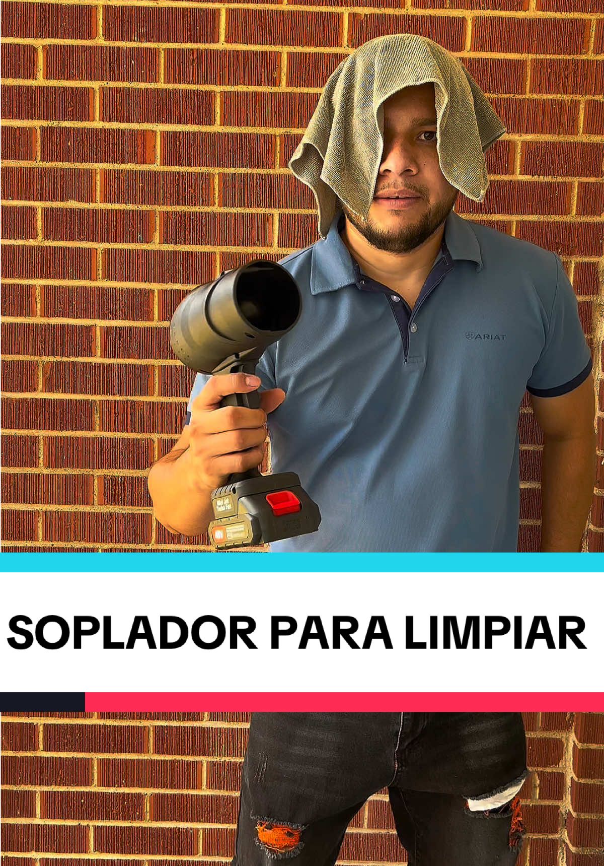 Sopladora portátil, para limpiar hojas y polvo #soplador #limpiahojas #tiktokshop #viral #tools 