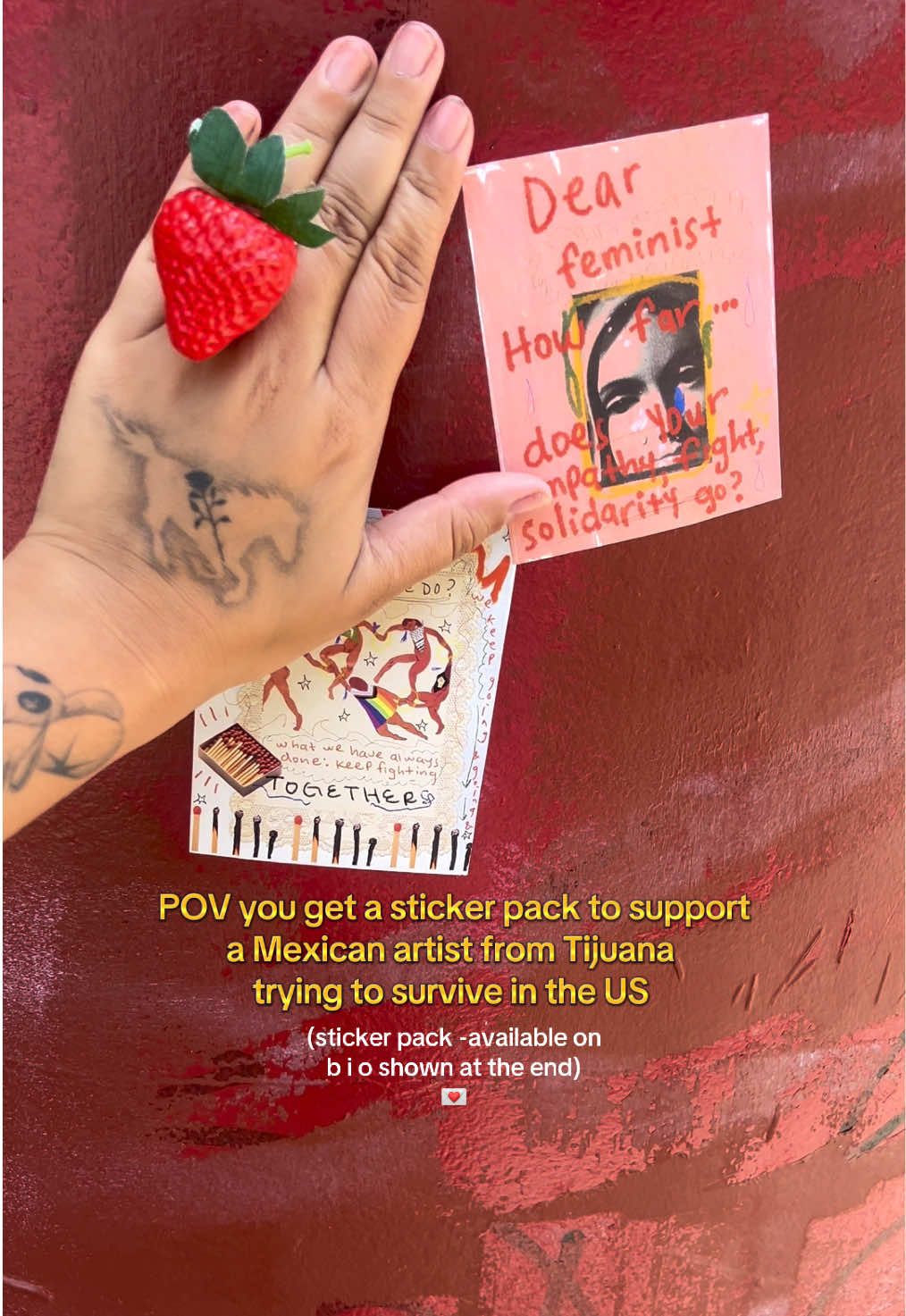 I am moving out if my current studio bc I can no longer afford it and could truly use all the support  I can get ❤️‍🩹 stickers are 2x3 in glossy finish!!  #latina #latinas #mexicana #mexican 