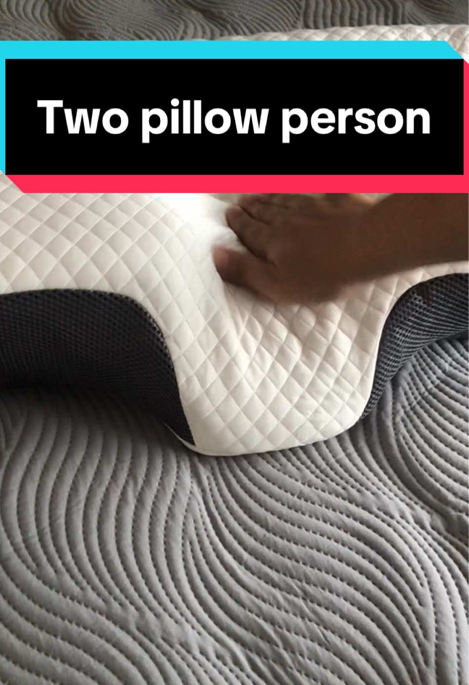 Supportive memory foam pillow #fyp #pillow #pain #ttshop #sleep 