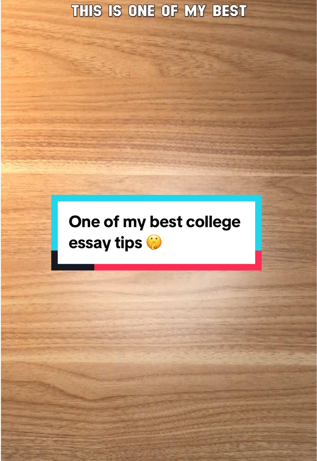 🤫 (college essay help in bio!) #highschool #senior #collegeapps 