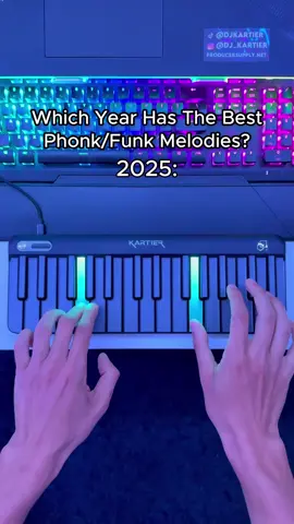 Which year has the best Phonk?🤔 Cop this keyboard in bio for yall with all sounds💯 #phonk #fyp #producertok 