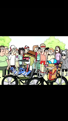 Who’s the flyest cartoon character? #regularshow #cartoonnetwork #commedesgarcons 