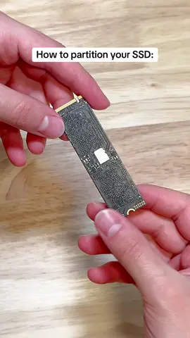 Partitioning your SSD example #pcgamer #pcgaming #gaming #techtok #pcbuild 