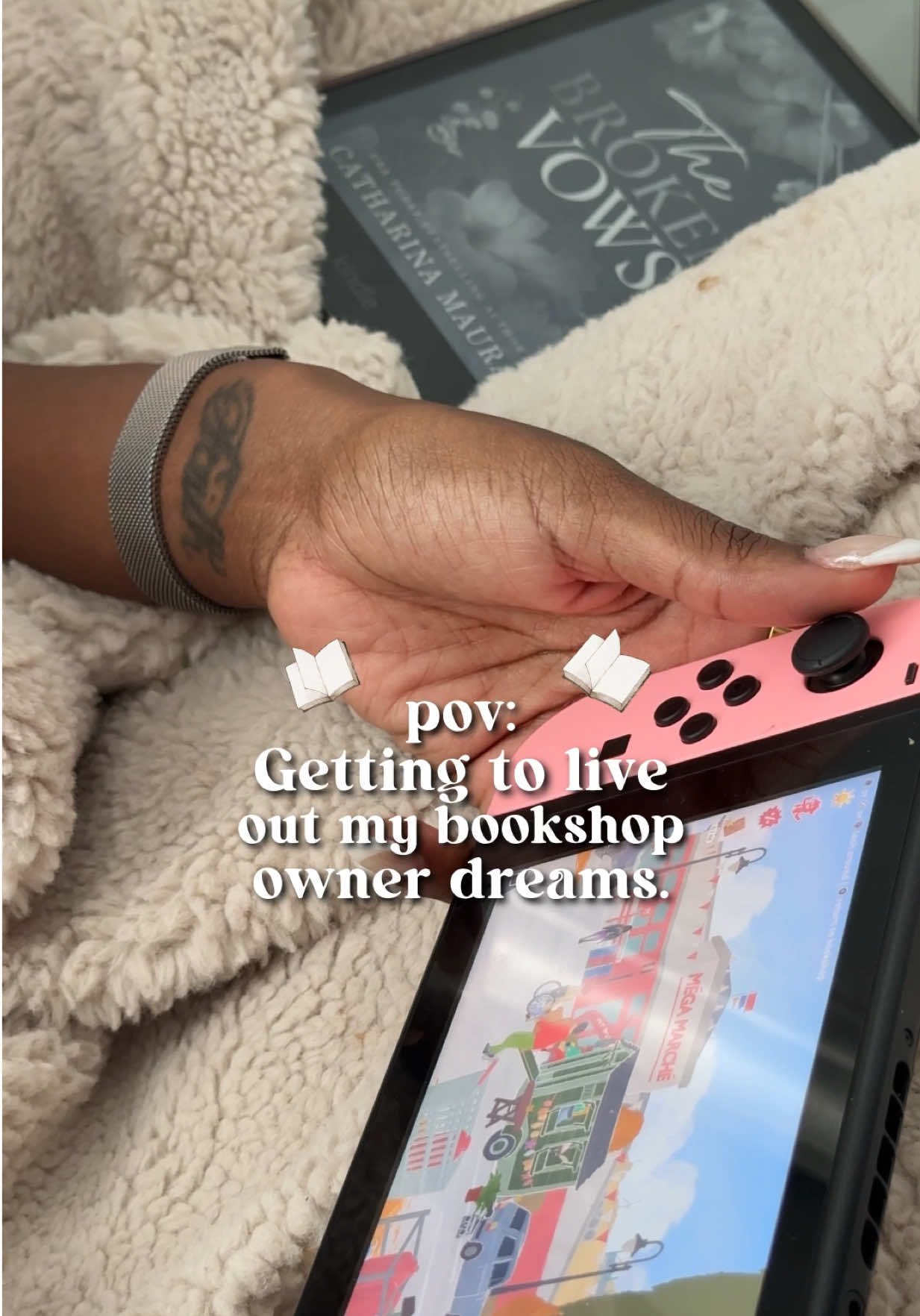 Getting to live out my #tinybookshop owner dreams !! The cozy game to bookish girl pipeline is strong with this one. Have you downloaded Tiny Bookshop yet?  #scheherazadesshelf #bookish #bookworm #cozygames 