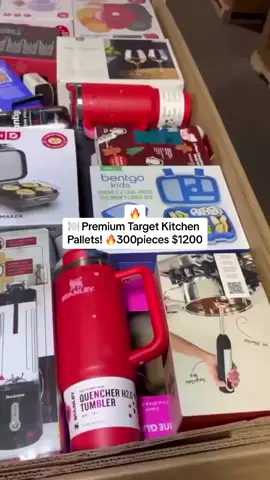 🔥🍽️ Premium Target Kitchen Pallets! 🔥 📦 5FT Gaylord – 250–300 pcs approx. ✨ Condition: 100% New 💰 Price: $1,200 each Loaded with top-quality kitchen essentials – perfect for resellers, retailers, and wholesalers! 🏷️ 📩 DM to secure your pallet today! #KitchenPallets #TargetDeals #WholesalePallets #LiquidationFinds #resellerlife 
