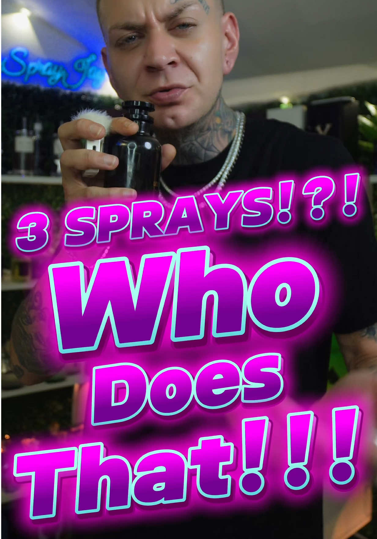 3 SPRAYS!!! Who does that!?!  #OversprayJay #SmellRichStayRich #OversprayOlympics #FragranceTok #Fragrances 