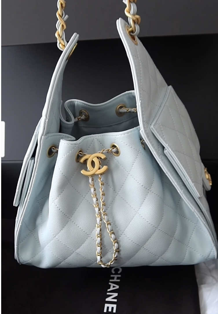 🦋💙🩵#luxurybag #luxury #chanel #chanel25 #fashion 