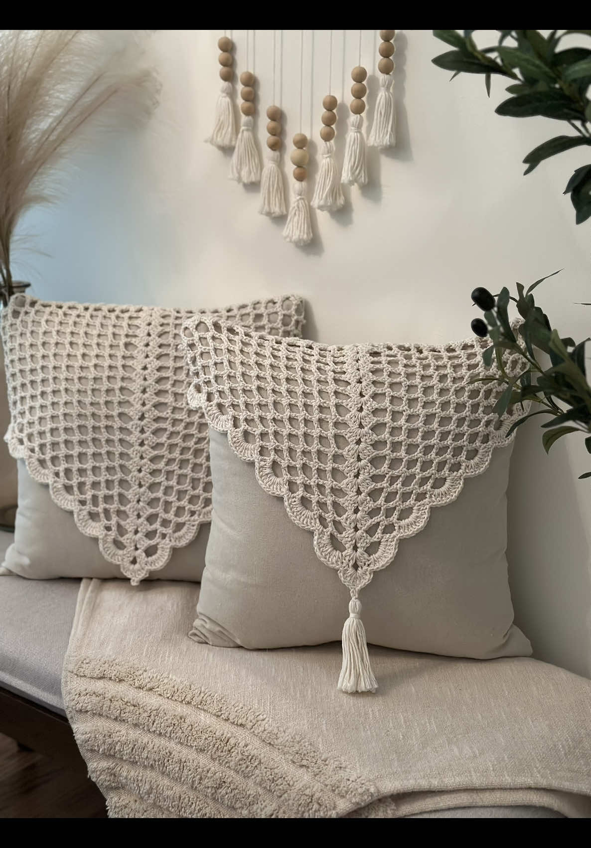 Cushion cover tutorial  Yarn bee braided🧶 (small) 4 mm hook #crochet #chushion #pillow #granny 
