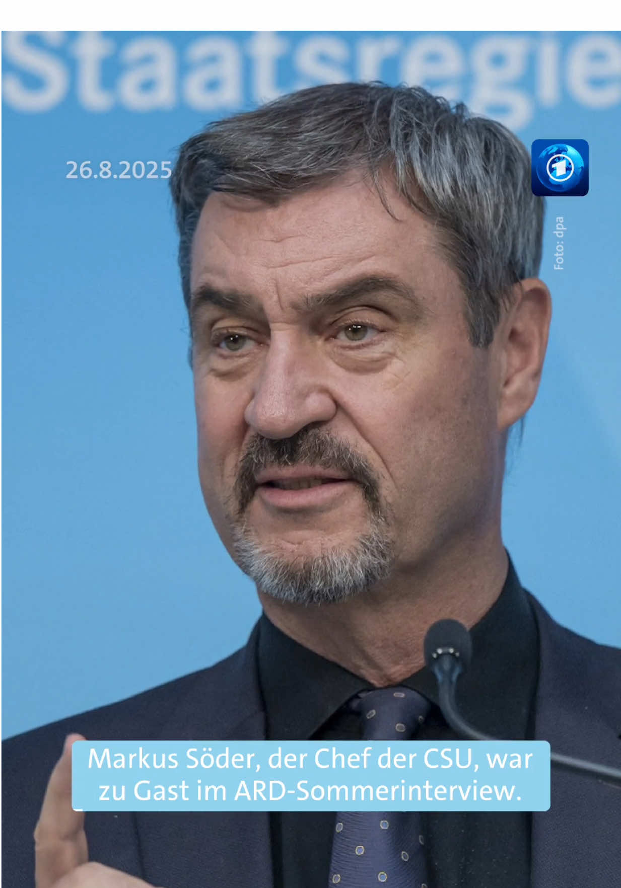 ARD-Sommerinterview mit CSU-Parteichef Markus Söder. Hier kommt der Faktencheck. In den ARD-Sommerinterviews stellen sich der Bundeskanzler sowie die Parteivorsitzenden der im Bundestag vertretenen Parteien den Fragen vom ARD-Hauptstadtstudio. #tagesschau #nachrichten #faktencheck