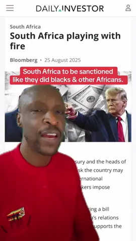 SOUTH AFRICAN BANKS COULD FACE THE SAME ILLEGAL SANCTIONS THEY IMPLEMENTED ON BLACKS & OTHER AFRICANS. #SanctionsOnSouthAfrica #greenscreenvideo 