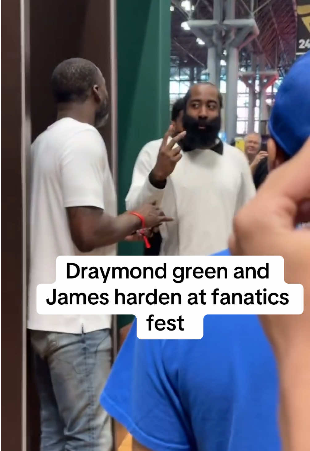 Draymond green & James harden at fanatics fest  #draymondgreen #jamesharden #fanaticsfest #NBA #fyp