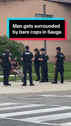 Does he have aura for this, What do y’all think he did 😅 ? #Gta#mississauga#police#viral#fyp