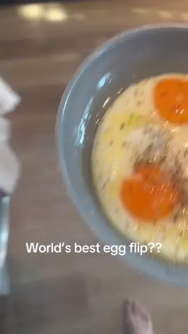 This egg flip is a metaphor of life ✨