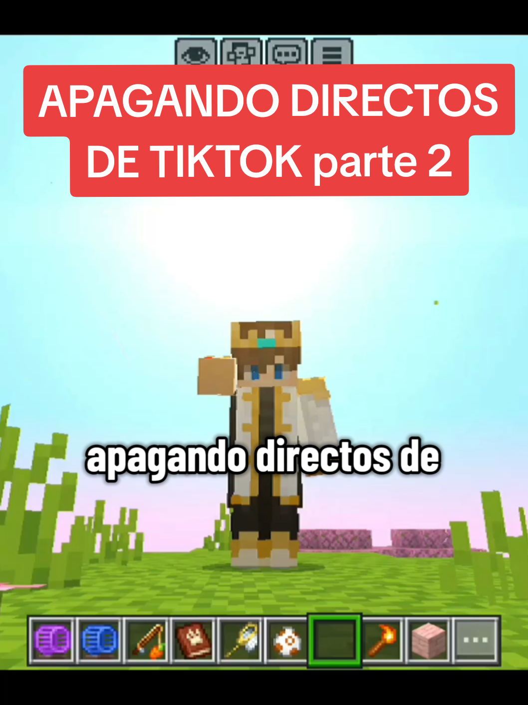Apagando directos de tiktok  #Minecraft #minecraftmemes #directos #lives #minecraftbedrock 