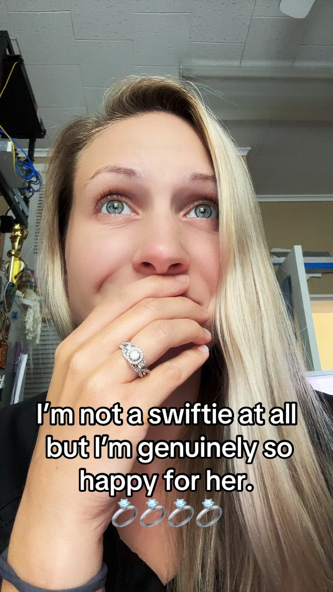 To see her happy after listening to her heartbreak country music for years is like a breath of fresh air. #taylorswift #traviskelce #poppedthequestion #engaged #taylorswiftisengaged 