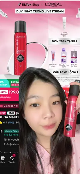 Xịt khoá makeup 36h #lorealparis #loreal #xitkhoanen #xitkhoamakeup #Beorucro 