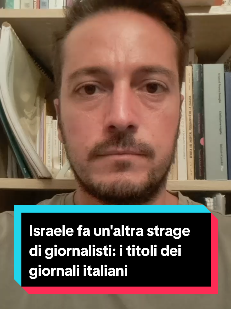 Israele bombarda un altro ospedale e fa un'altra strage di giornalisti. I titoli dei giornali italiani sull'attacco all'ospedale Nasser e l'uccisione di 20 palestinesi, tra cui 5 giornalisti, dimenticano di fare una parola... Indovinate quale?