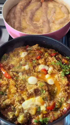 Hoy vamos a ponerle sabor a lo sencillo 😋🍳… ¡prepara conmigo una deliciosa berenjena con huevo que te va a encantar! 🥰🔥” #creatorsearchinsights #cocinaIntdjessenia #pyf 