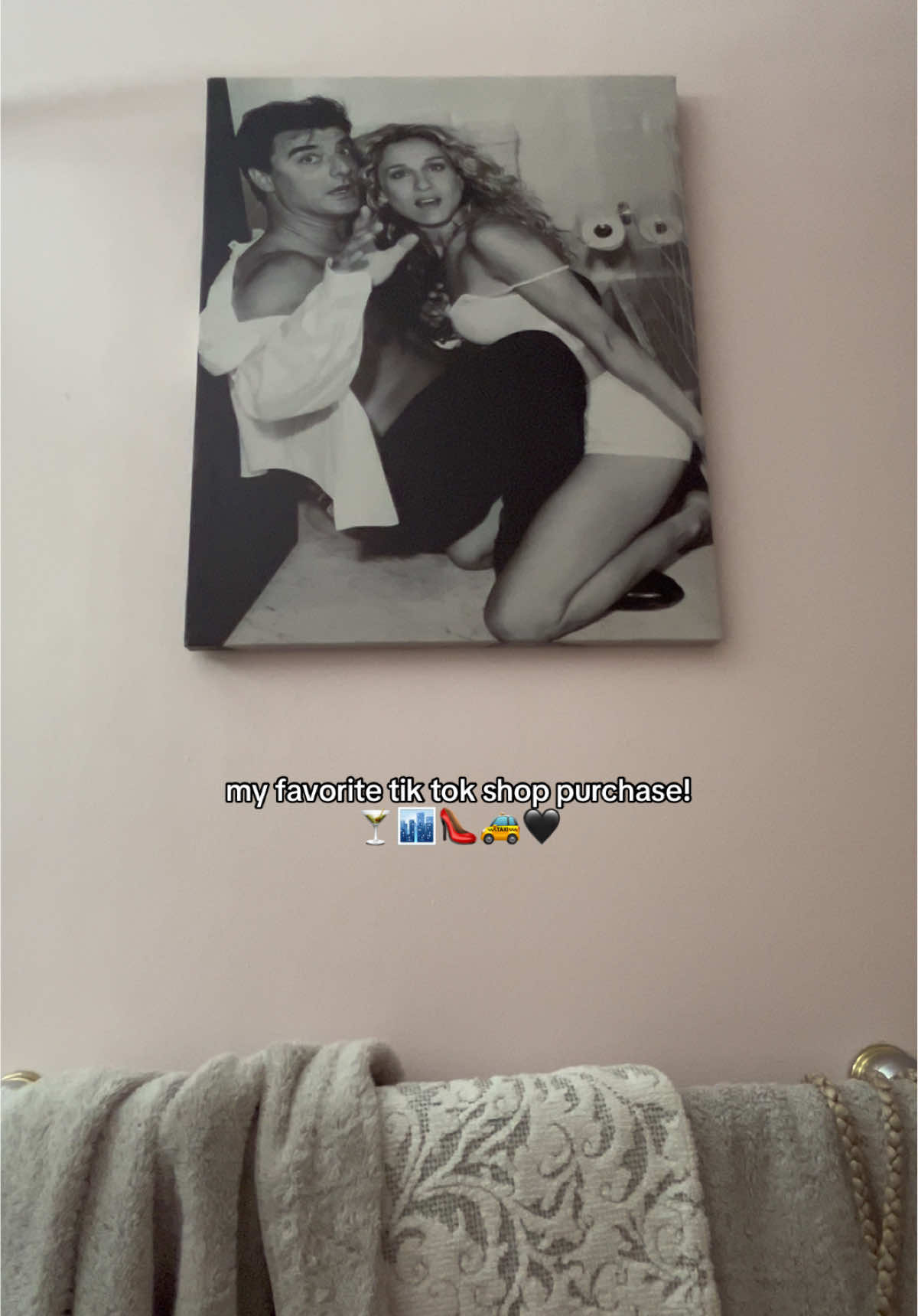 this MAKES my whole bathroom>  #satc #carriebradshaw #mrbig #fyp #foryoupage 