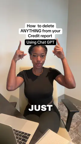 How to delete anything from your credit report, using Chat GPT. Who needs this prompt? #credit #creditrepair #fyp #viral #disputes 