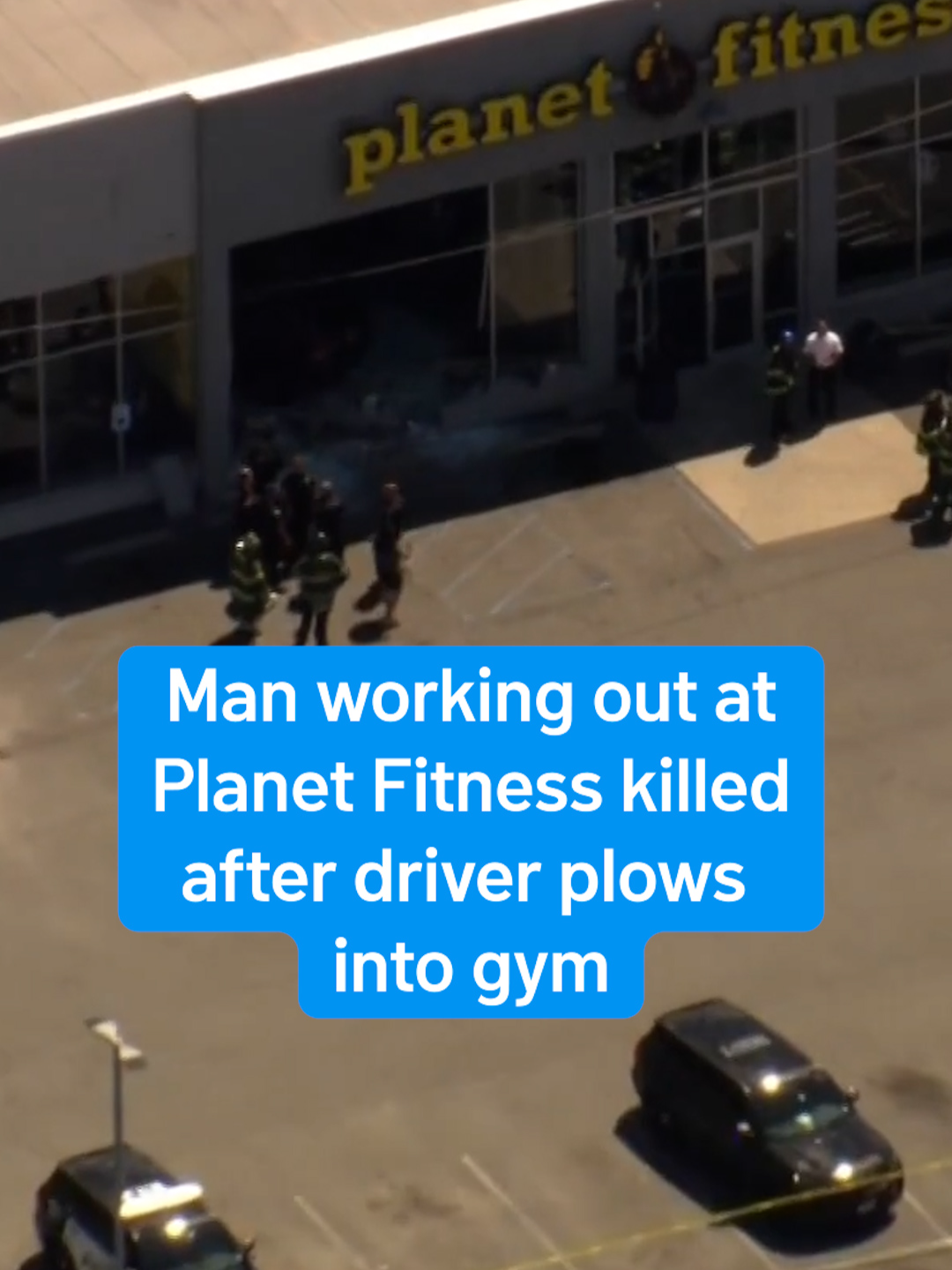 A woman drove into a Planet Fitness in Elizabeth, New Jersey, Tuesday afternoon, killing a man who had been inside working out and sending at least three other people to the hospital with injuries. The gym has been closed by buildings officials until further notice. #newjersey #planetfitness #gym