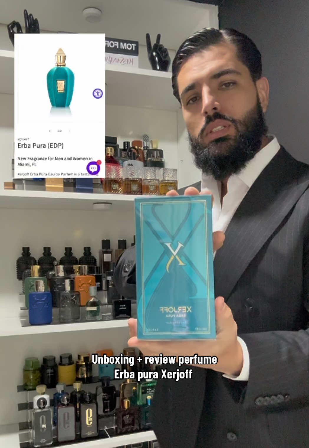 Unboxing + review perfume Erba pura Xerjoff  #perfume #perfumetiktok #perfumecollection #perfumerecommendation #perfumereview 