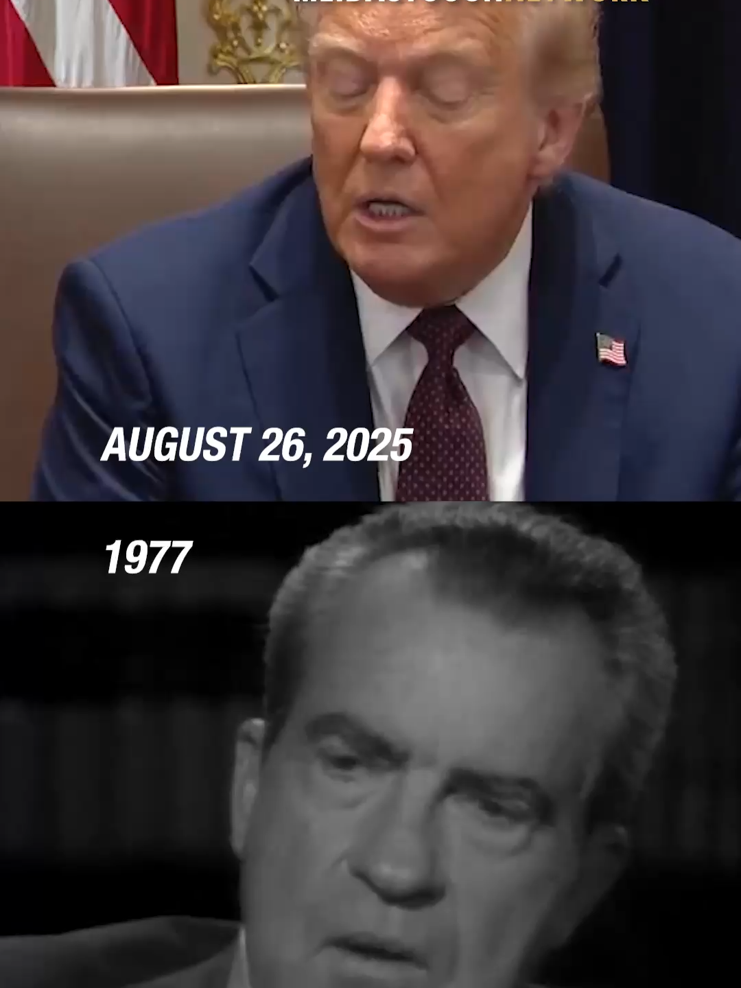 What Nixon did in Watergate is nothing compared to what Trump does every day. 8/26/25