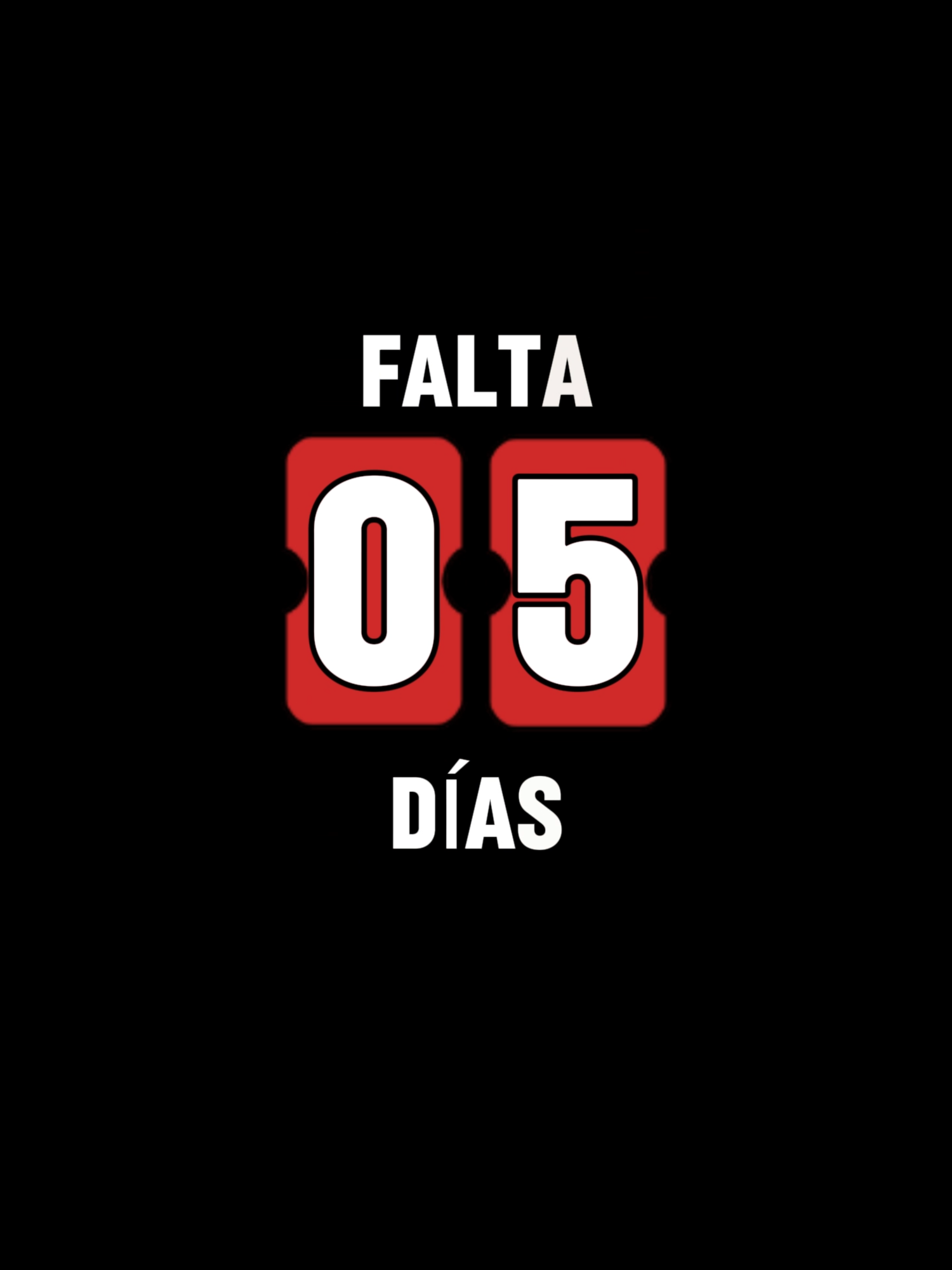 Faltan 5 días! 😱👉😱👉😱