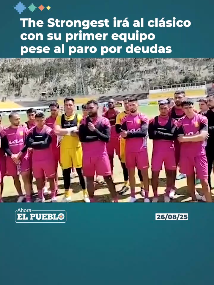 🐯⚽✅  Los jugadores del primer plantel de The Strongest confirmaron que están en paro debido a deudas salariales. Sin embargo, anunciaron que se presentarán a jugar el clásico ante Bolívar, por respeto a la historia de la institución y a la hinchada. Video: El Derribador #AhoraElPueblo #Noticias #bolivia #ElClasico #TheStrongest #Futbol