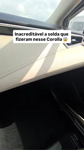 Inacreditável a solda que a fábrica fez nesse carro #leilao #carro #toyota #corolla  