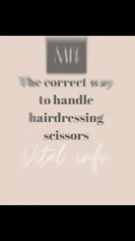 When cutting hair you should be using your Ring finger and thumb, and your thumb only moving. This makes your hand flat & delivers an even cut ✂️  #haireducator #cuttinghair #fyp 