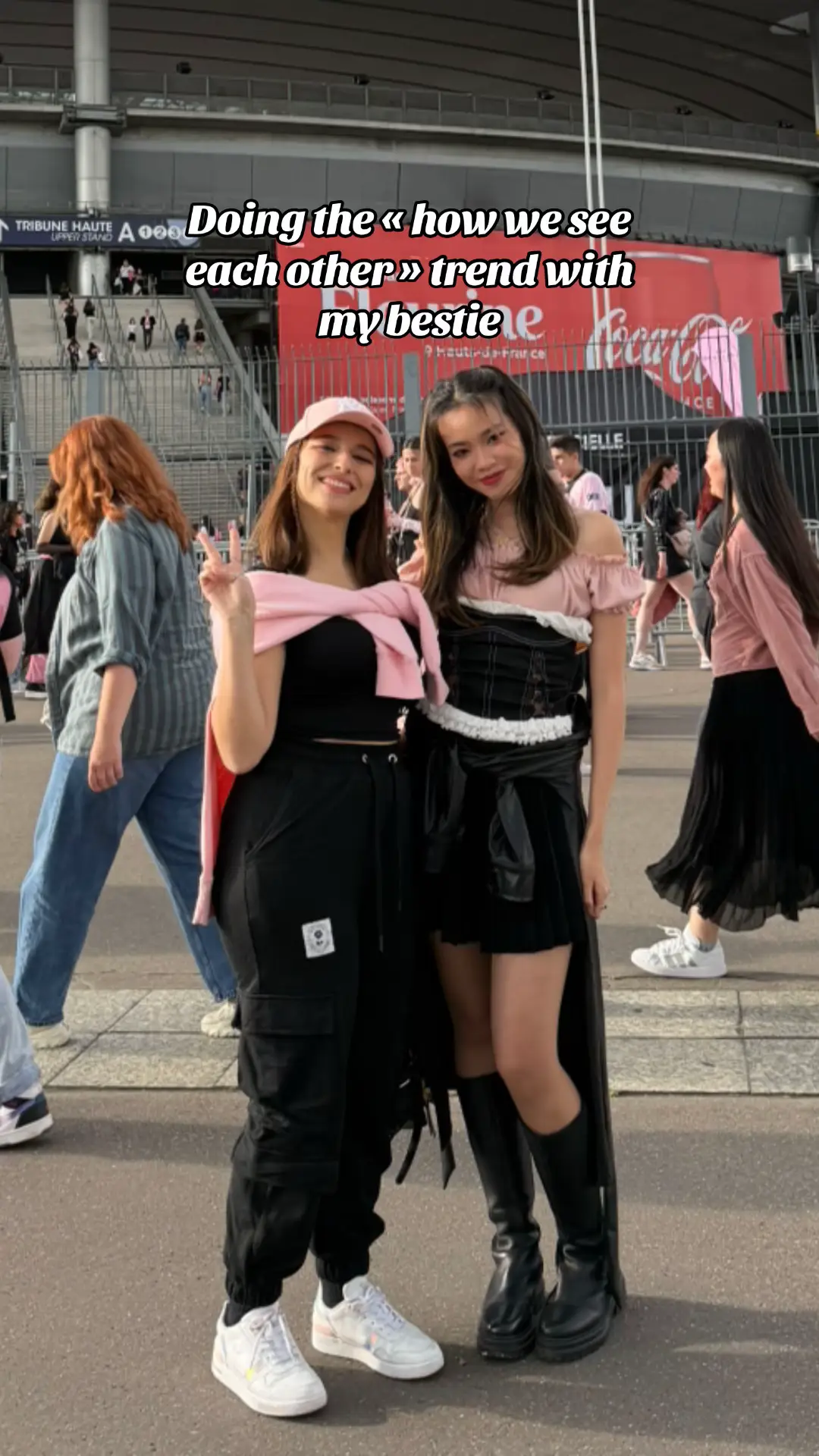 Opposites attract 😂 #bestie #howweseeeachother #trend #nana #blackpink @MadameShishi 