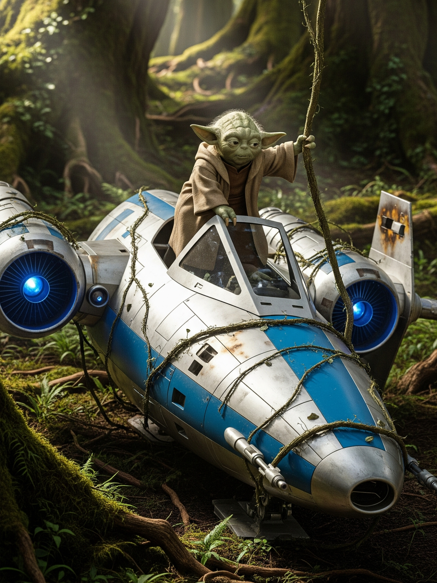 Yoda on a Speed Racer #space #scifi #starwars