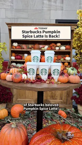 The first day of fall is just a few weeks away, but TODAY marks the launch of @Starbucks Pumpkin Spice Latte! 🍂☕️ Sponsored by Starbucks.