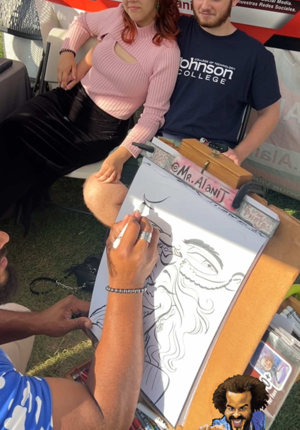 They want an exaggerated fine line speed caricature @The Most Viral Caricature Team @Caricatures sharing page 