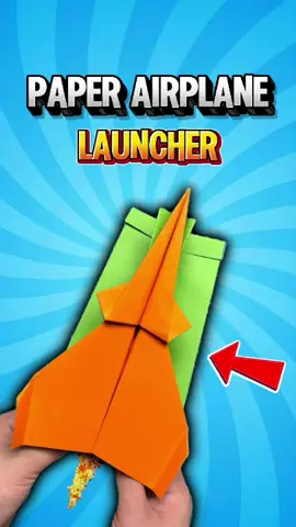 How to Make a Super Paper Airplane with a Simple Launcher 💨Fly Crazy Far! #origami #paper #airplane #jet #toys 