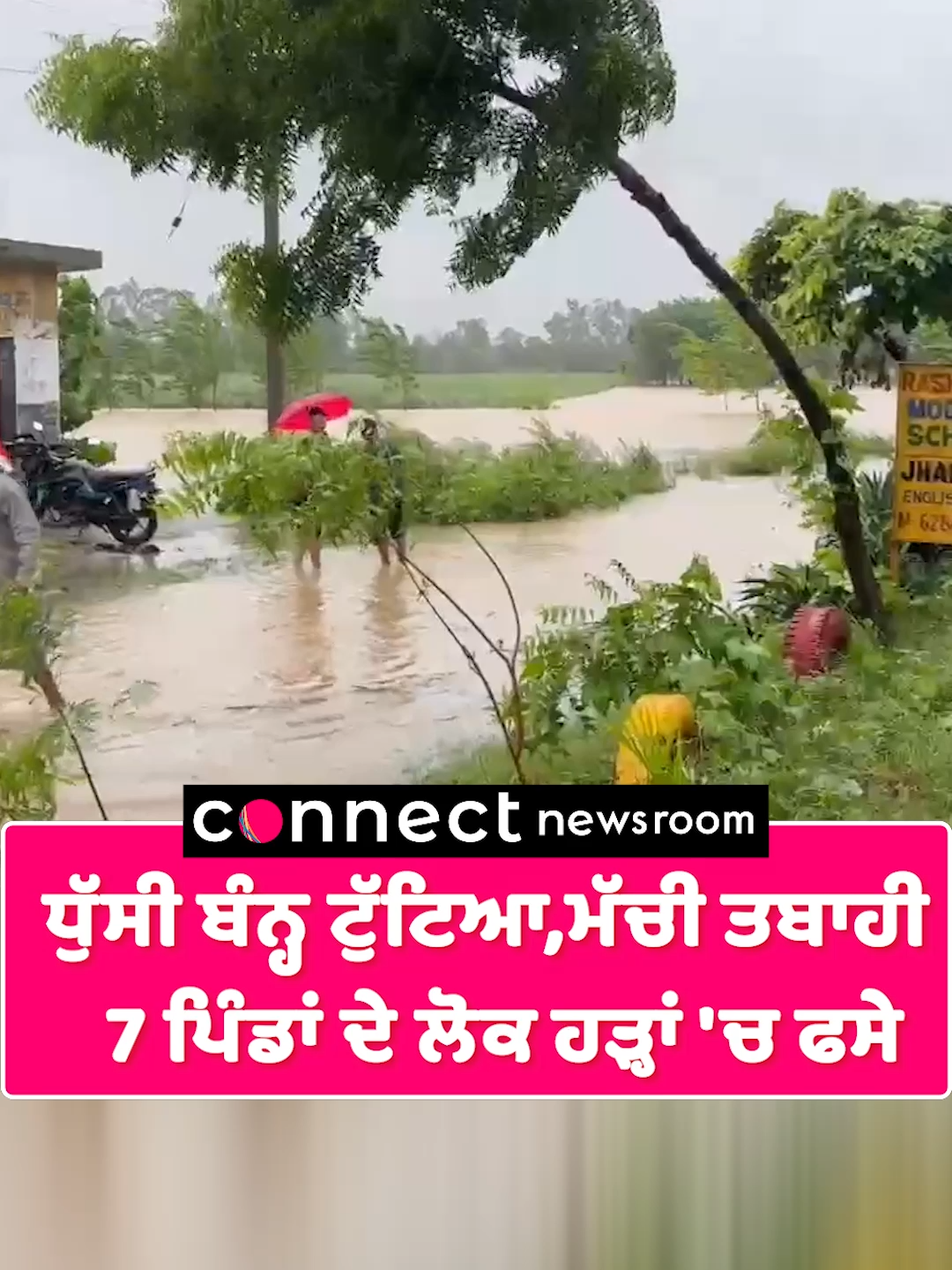 ਧੁੱਸੀ ਬੰਨ੍ਹ ਟੁੱਟਿਆ,ਮੱਚੀ ਤਬਾਹੀ   7 ਪਿੰਡਾਂ ਦੇ ਲੋਕ ਹੜ੍ਹਾਂ 'ਚ ਫਸੇ #dhussibanh #viralnews #trendingnews #punjabnews #punjabinews #punjabfloods