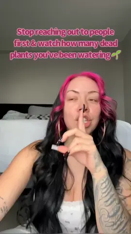 STOP REACHING OUT TO PEOPLE FIRST & WATCH HOW MANY DEAD PLANTS 🌱 YOU’VE BEEN WATERING!!🗣️🗣️🗣️ #advice #trending #fyp #real #motivation #motivational 