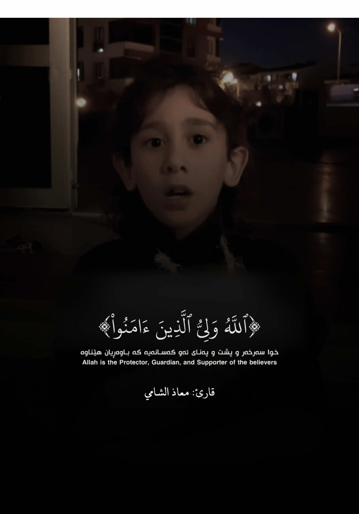 ﴿ٱللَّهُ وَلِيُّ ٱلَّذِينَ ءَامَنُواْ﴾ سورة البقرة - معاذ الشامي  #قران_كريم #معاذ_الشامي #rawakurdy #اكسبلور #viral 