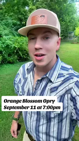 Excited to be announce I’ll be playing the Orange Blossom Opry on September 11th in my home state of Florida. Honored and grateful. Tickets on sale now. Link in bio! #ticketsonsale #orangeblossomopry #countrymusic #amarillobymorning #fyp 