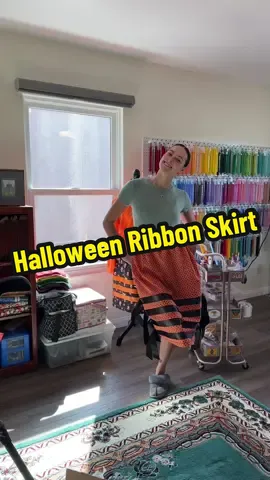 Another Halloween 🎃 Ribbon Skirt! #nativetiktok #ribbonskirt #nativetiktok 